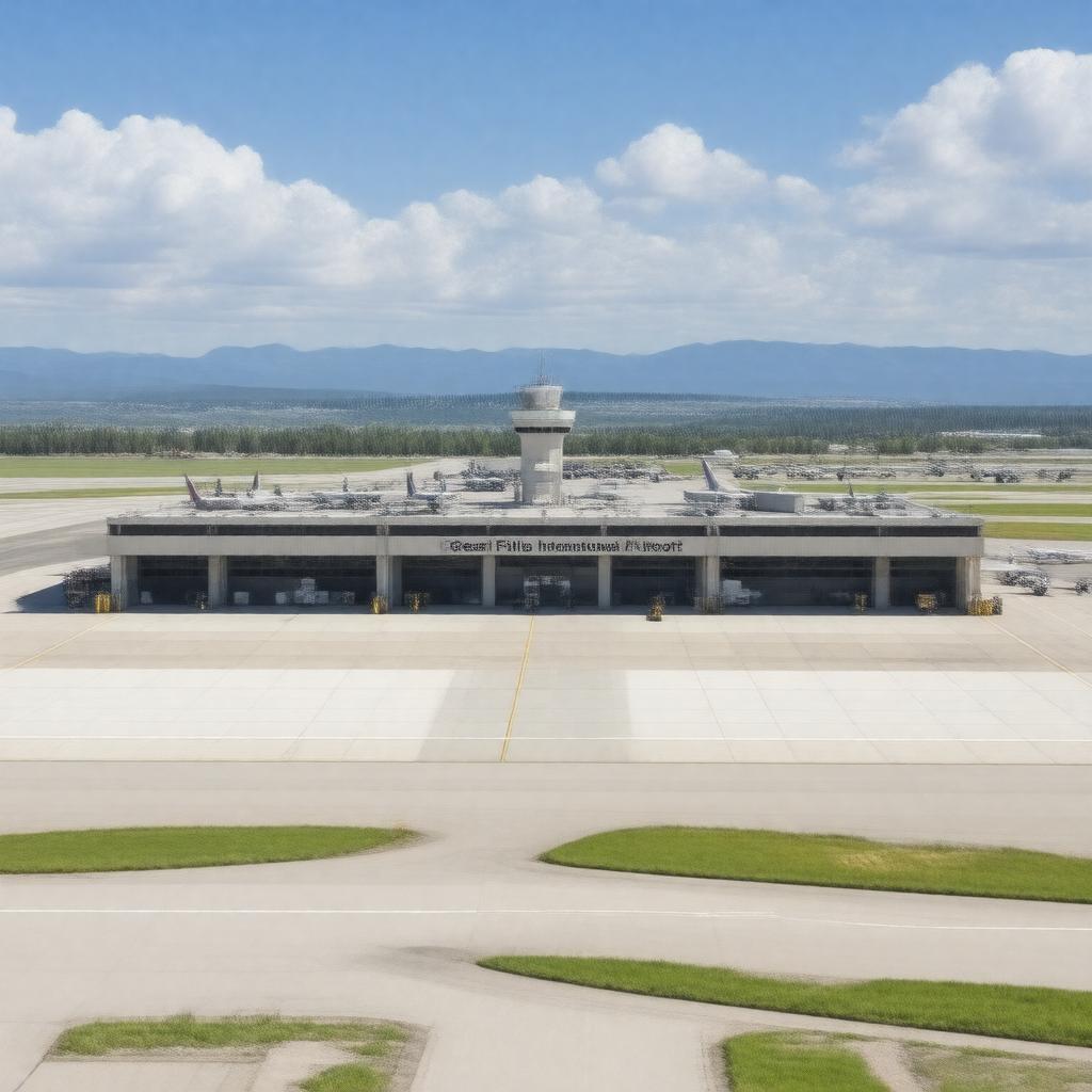 AI-created image of Great Falls International Airport