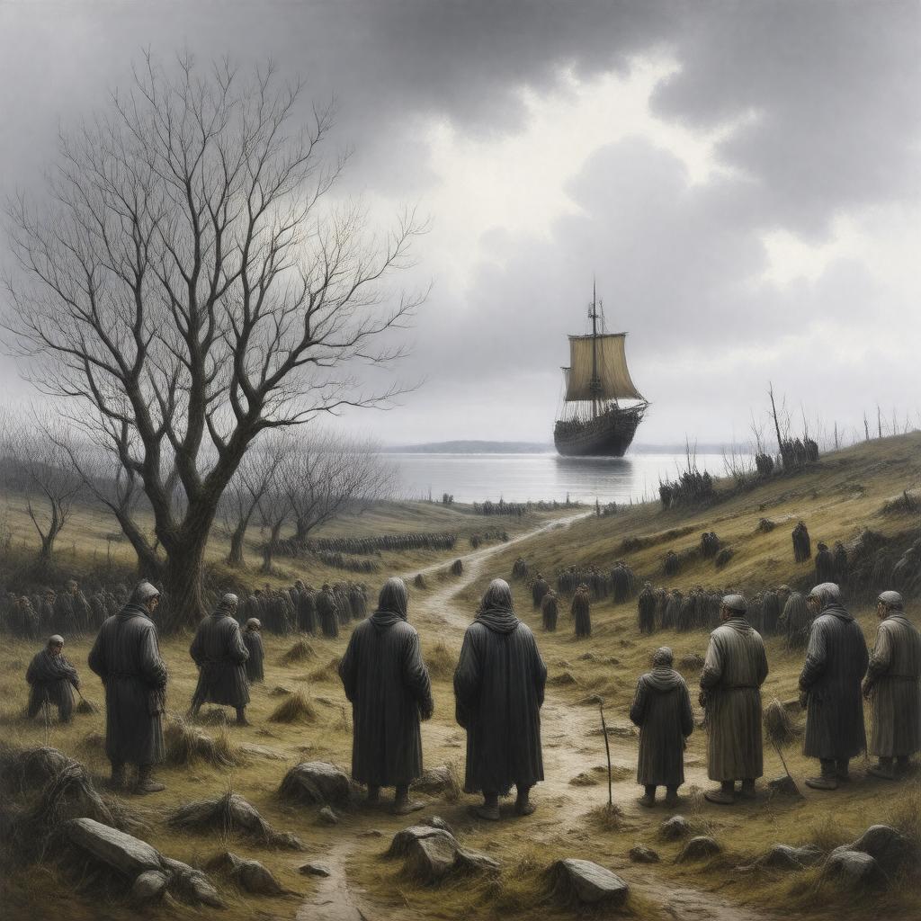 AI-created image of Great Famine