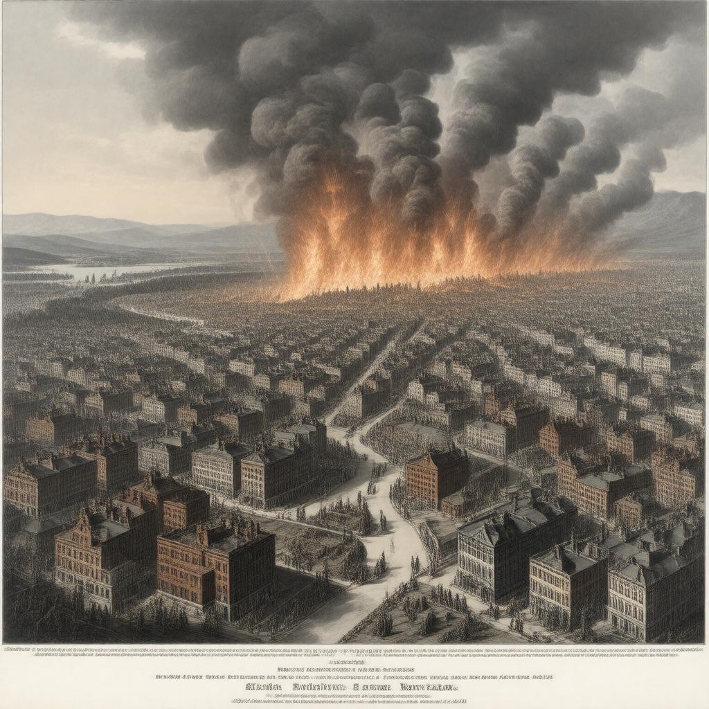 AI-created image of Great Fire of 1846