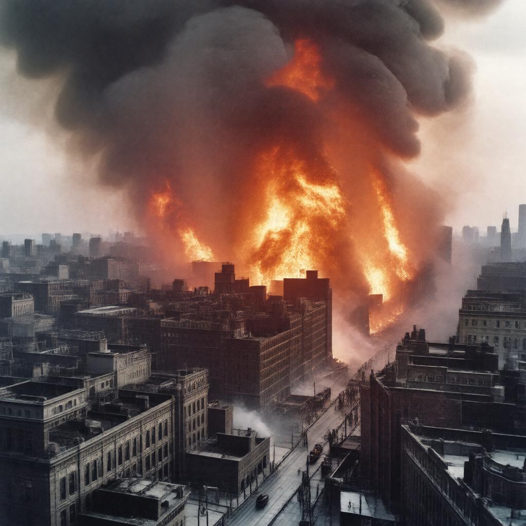 Click to view larger image AI-created image of Great Fire of 1900