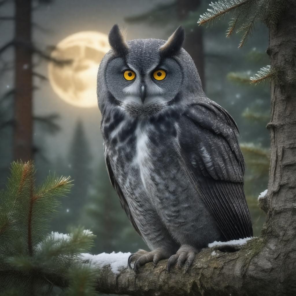 AI-created image of Great Grey Owl