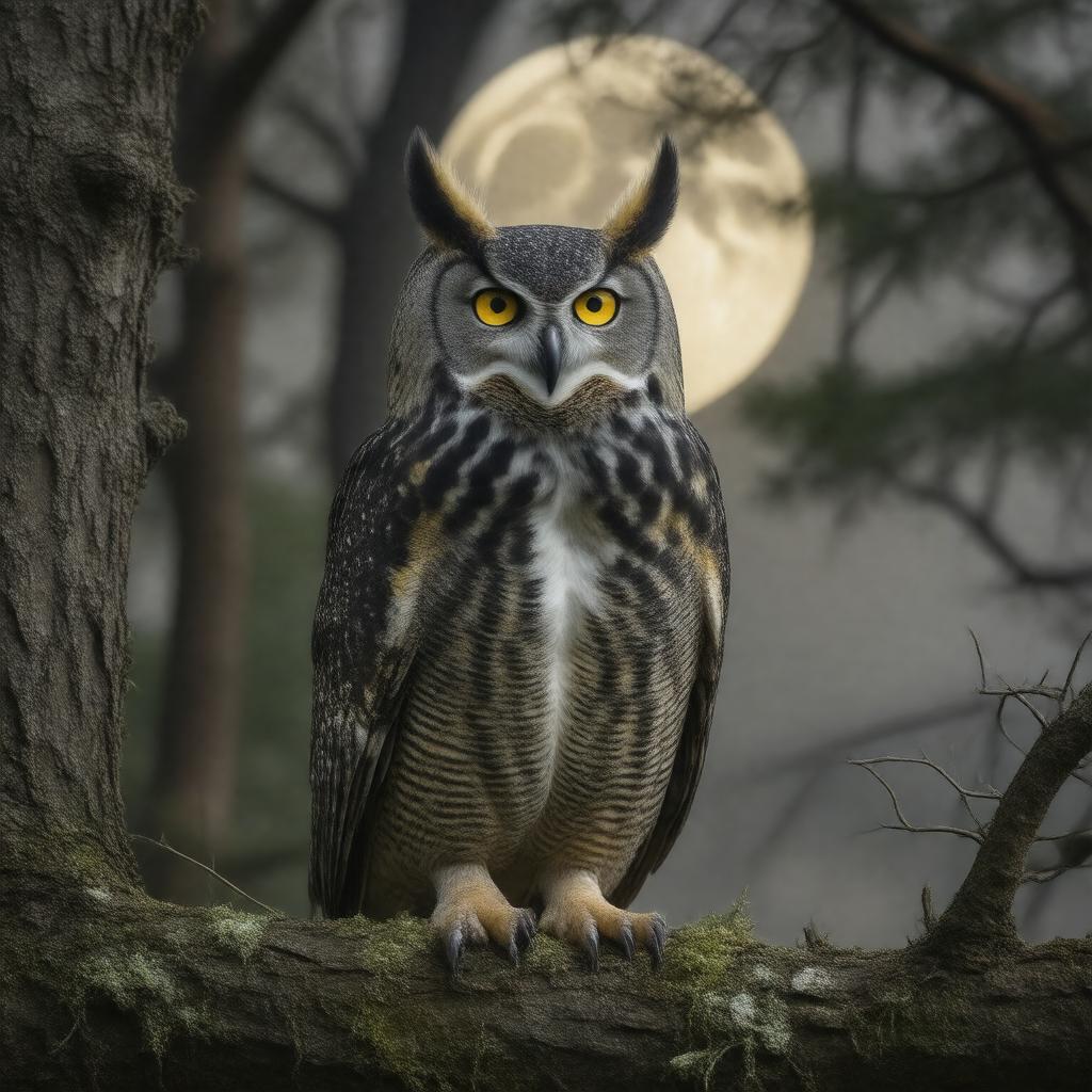 AI-created image of Great Horned Owl