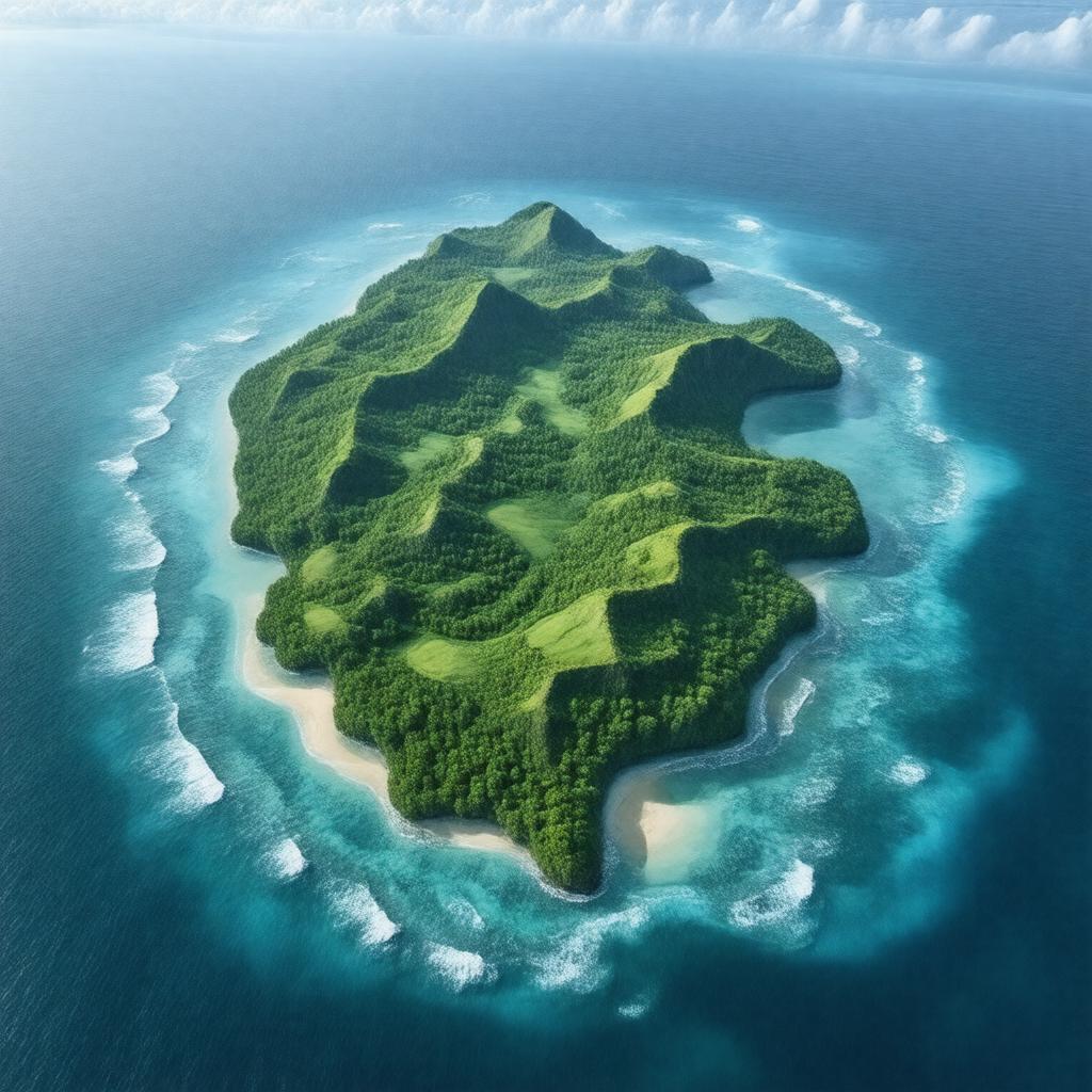 AI-created image of Great Island