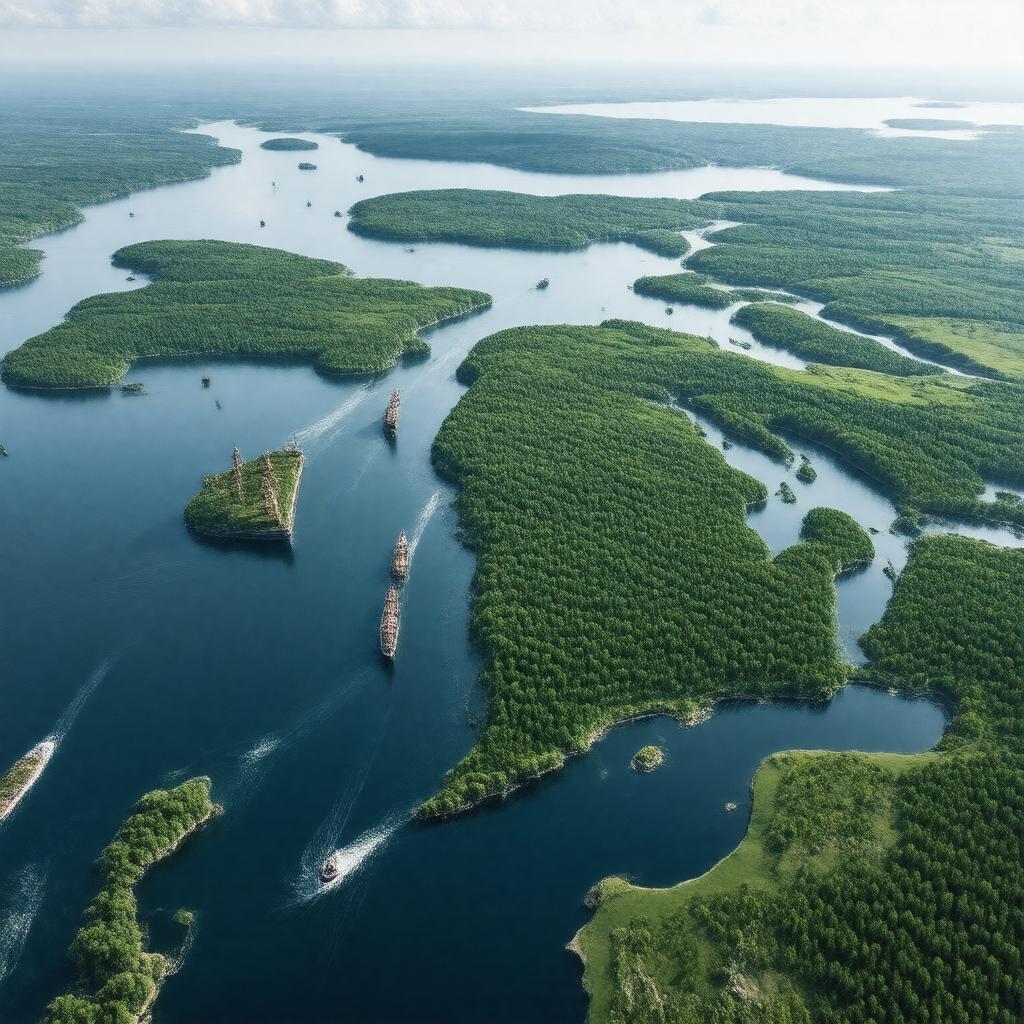 AI-created image of Great Lakes