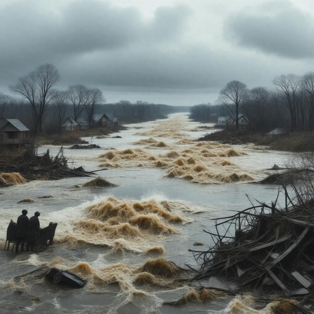 AI-created image of Great Mississippi Flood of 1927