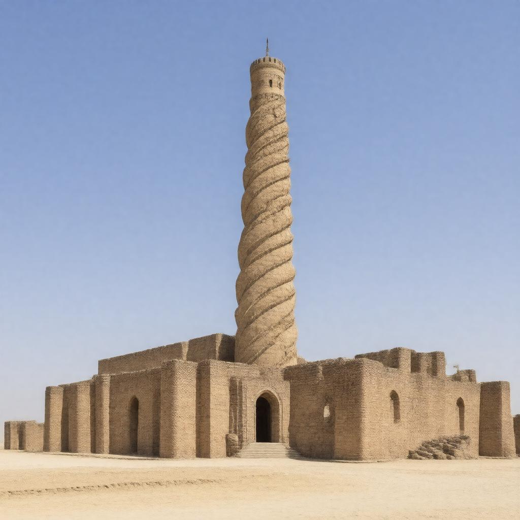Click to view larger image AI-created image of Great Mosque of Samarra