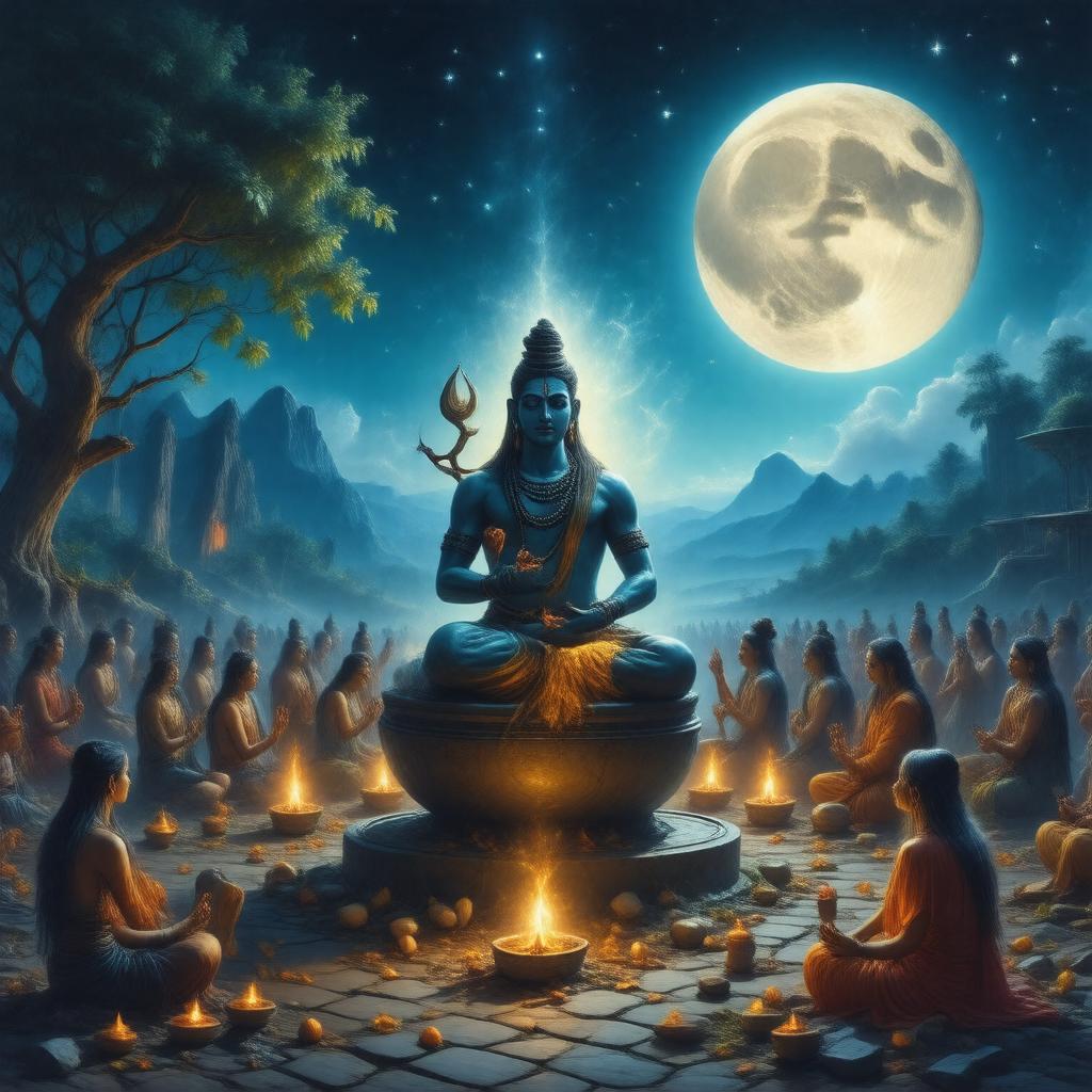 Click to view larger image AI-created image of Great Night of Shiva