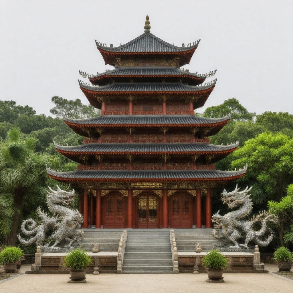 AI-created image of Great Pagoda