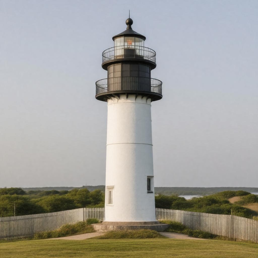 Click to view larger image AI-created image of Great Point Light