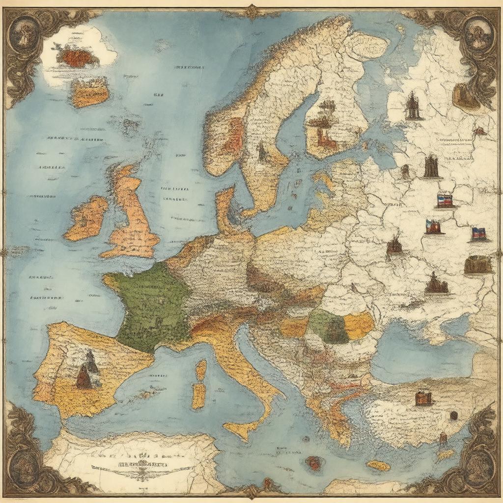 Click to view larger image AI-created image of Great Powers of Europe