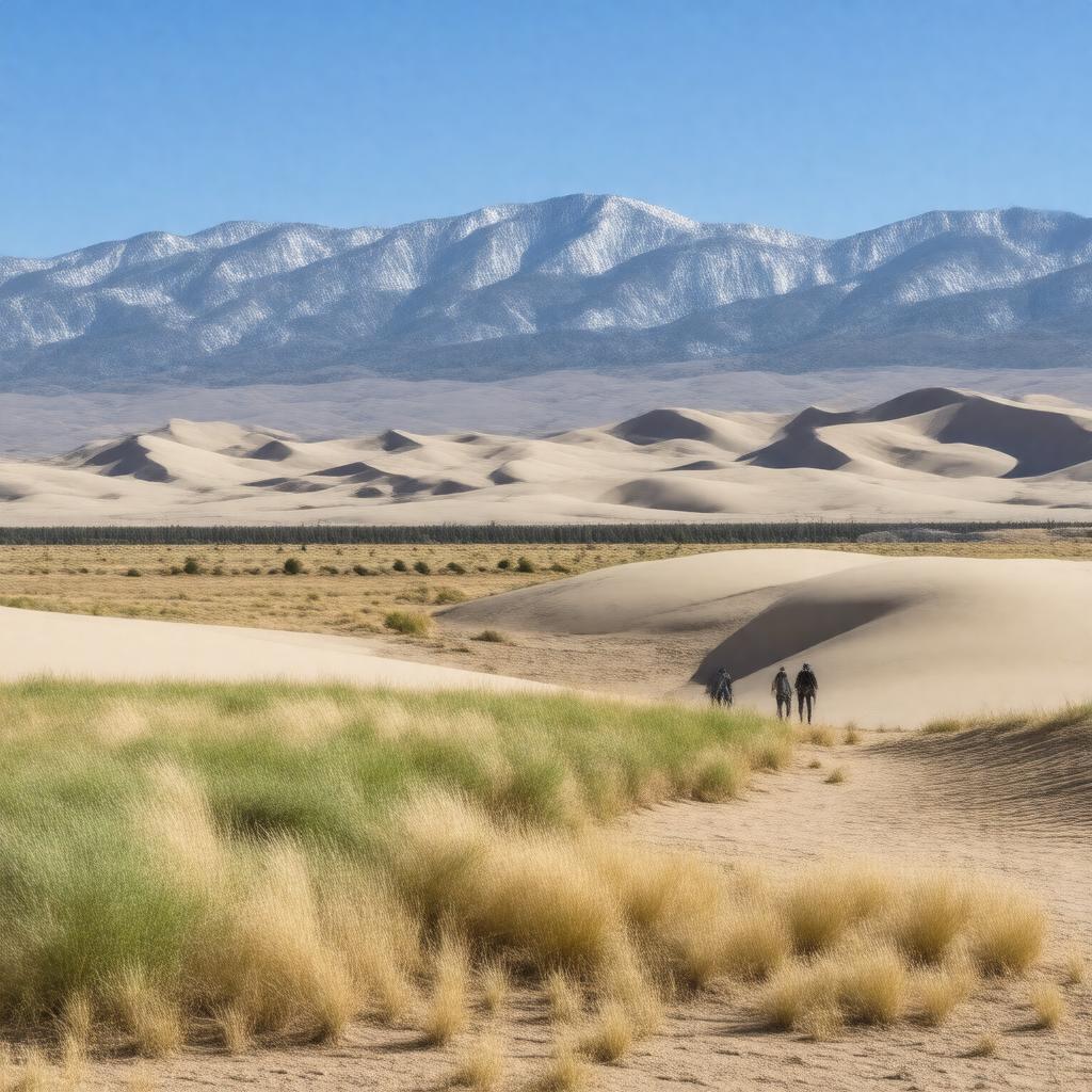 AI-created image of Great Sand Dunes National Park and Preserve