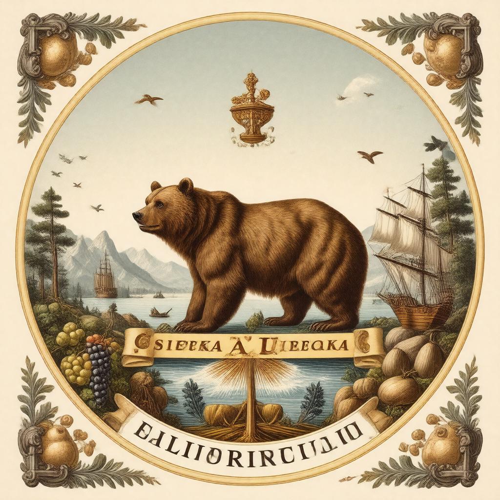 AI-created image of Great Seal of California