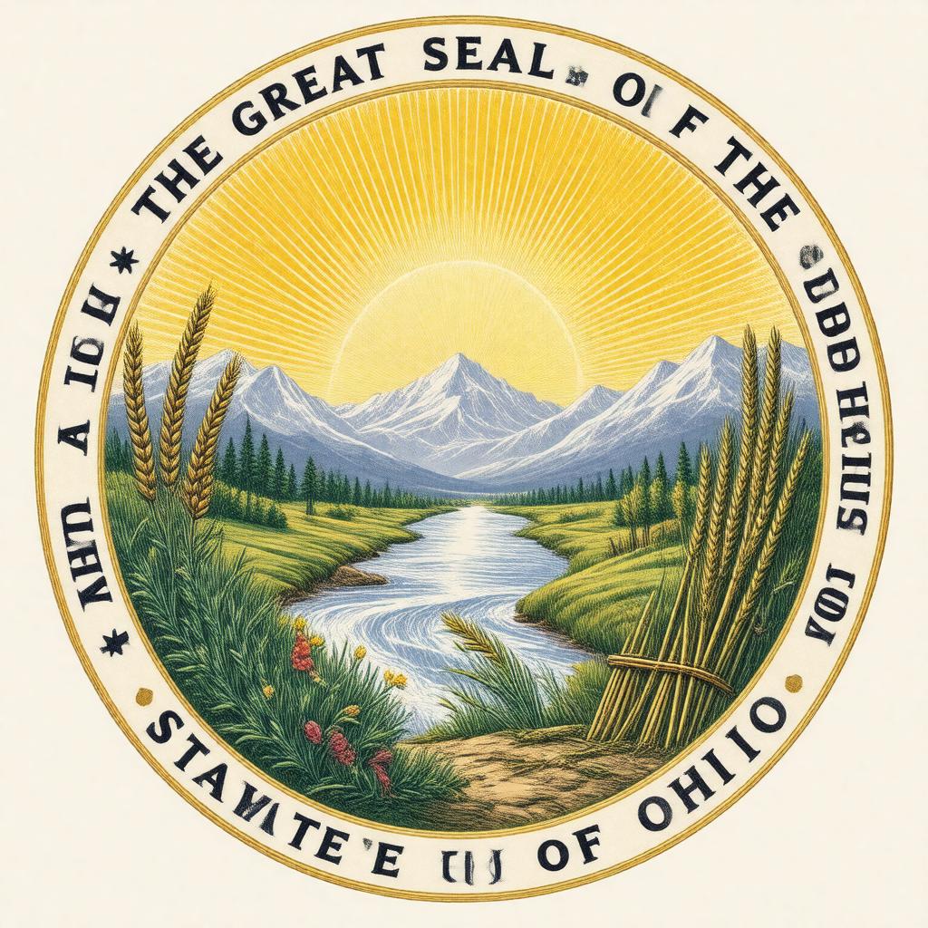 AI-created image of Great Seal of the State of Ohio