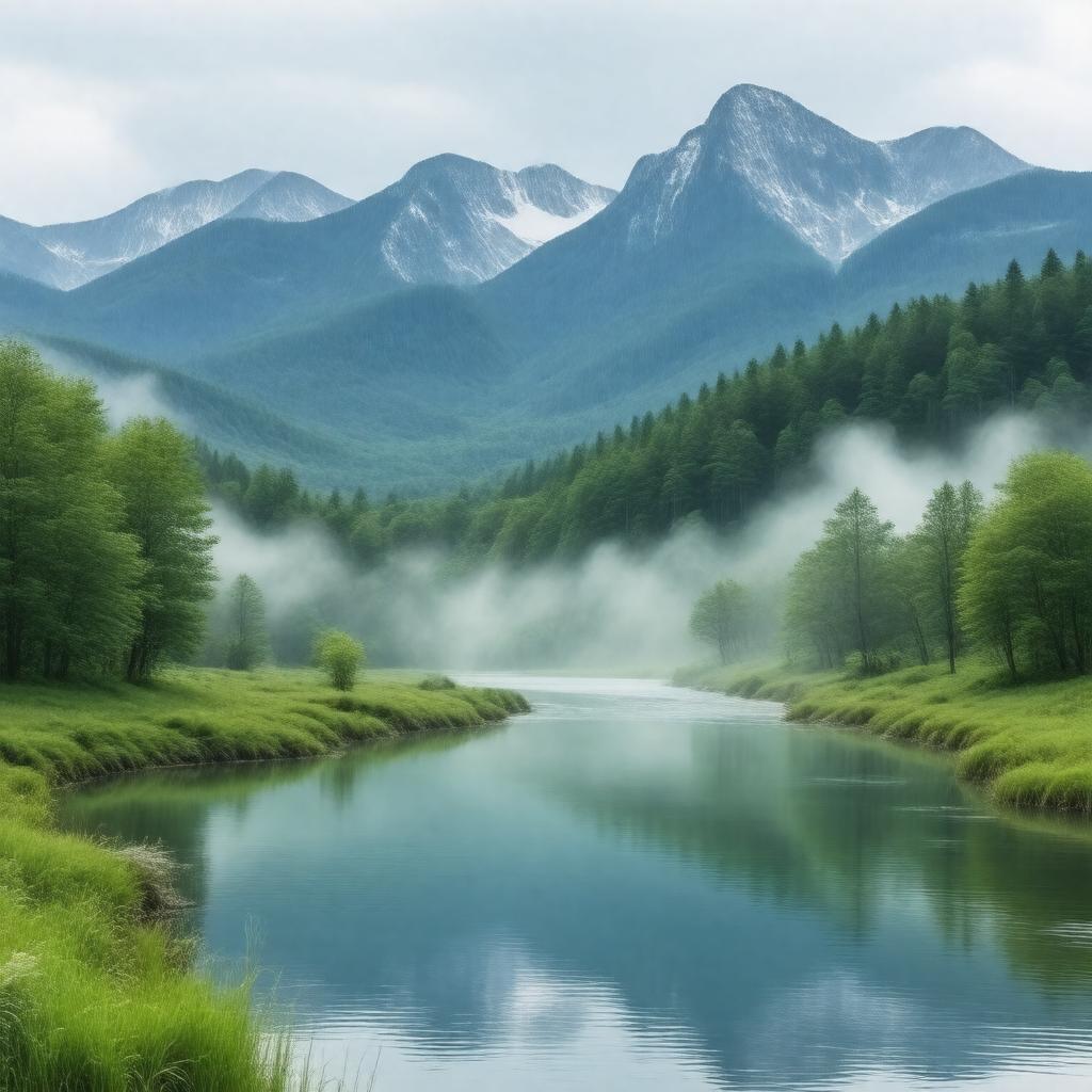 AI-created image of Great Smoky Mountains National Park