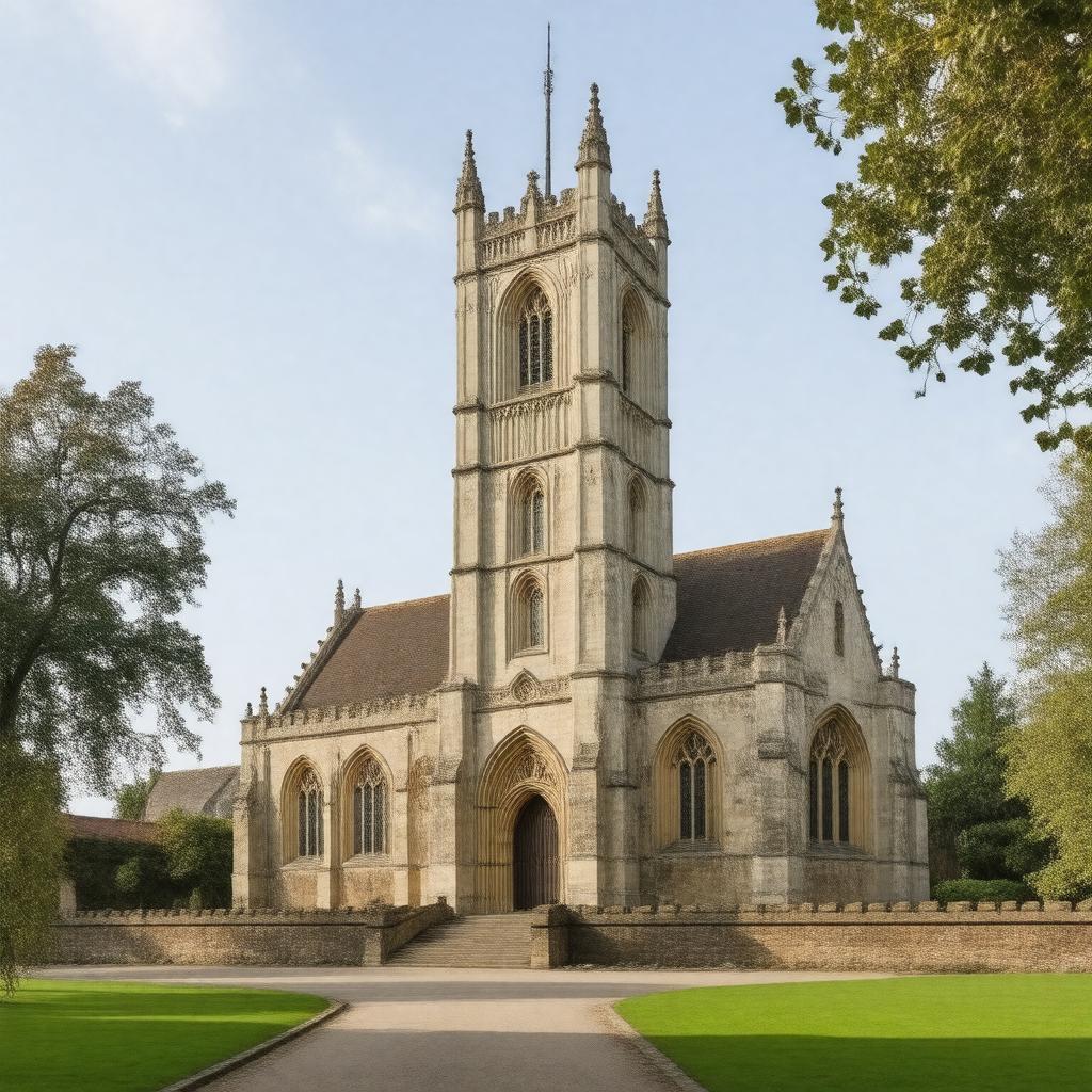 Click to view larger image AI-created image of Great St Mary's Church