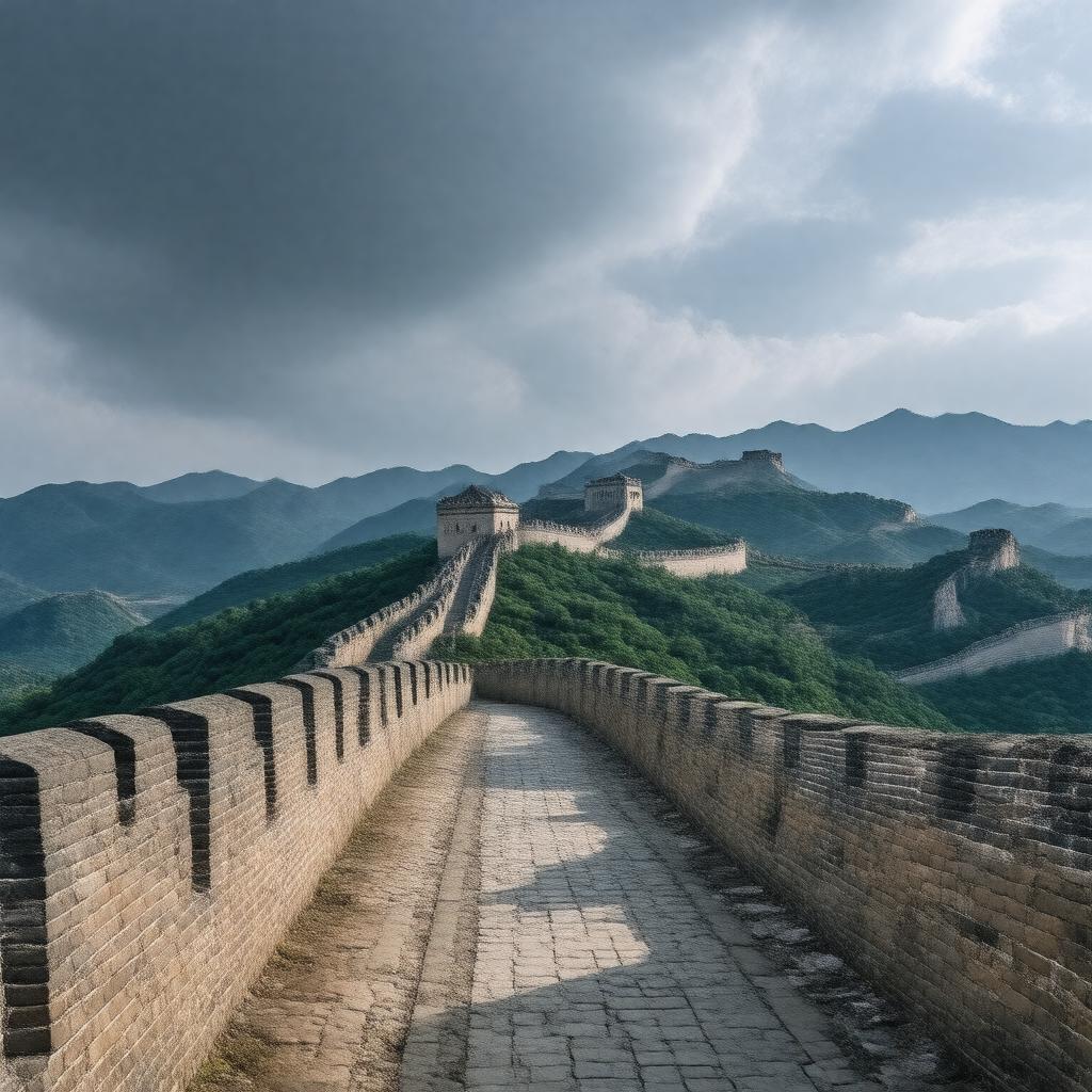 AI-created image of Great Wall of China