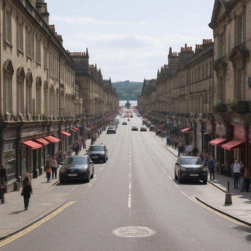 AI-created image of Great Western Road