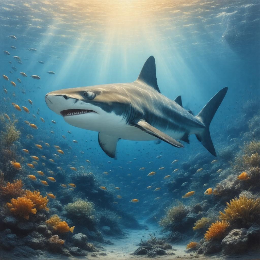 AI-created image of Great hammerhead