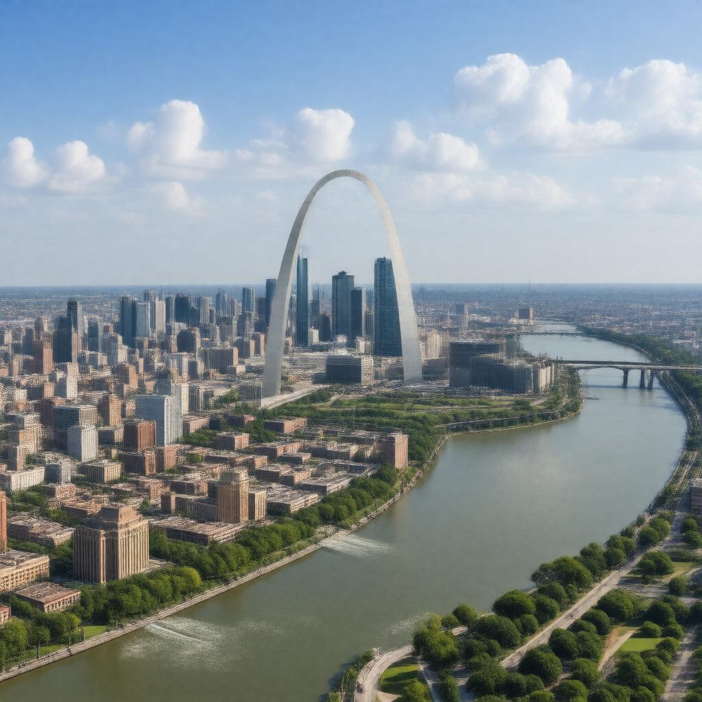 AI-created image of Greater St. Louis area
