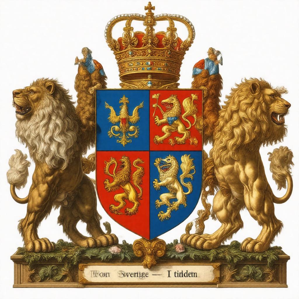 AI-created image of Greater coat of arms of Sweden