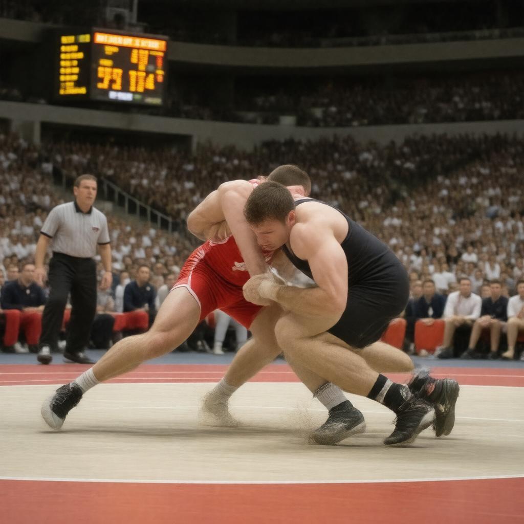 AI-created image of Greco-Roman wrestling