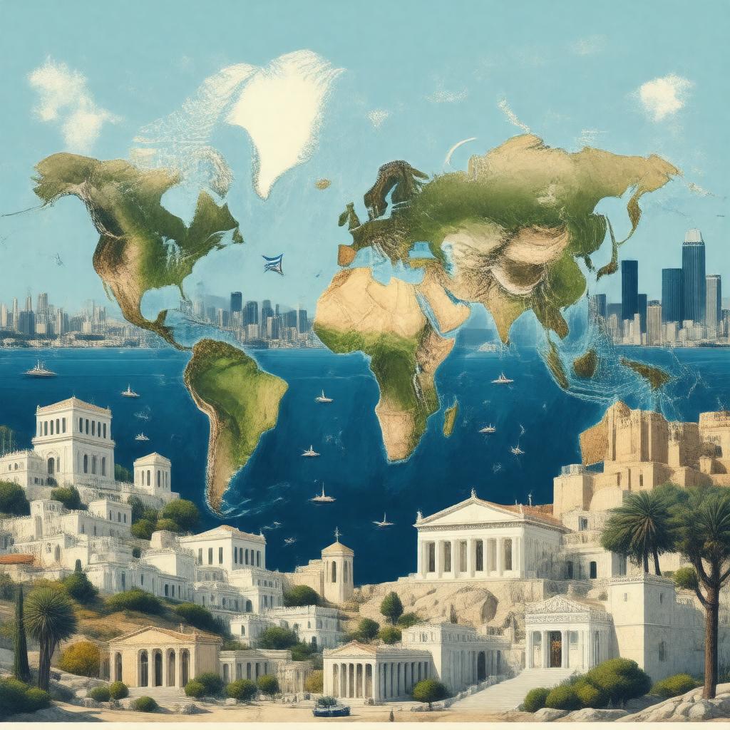 AI-created image of Greek diaspora