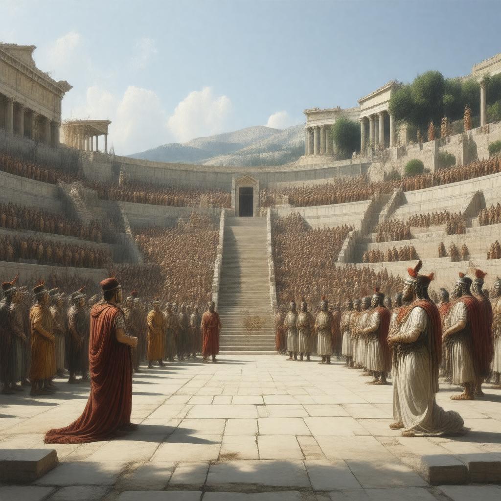 AI-created image of Greek drama