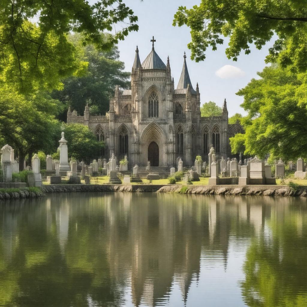 AI-created image of Green-Wood Cemetery