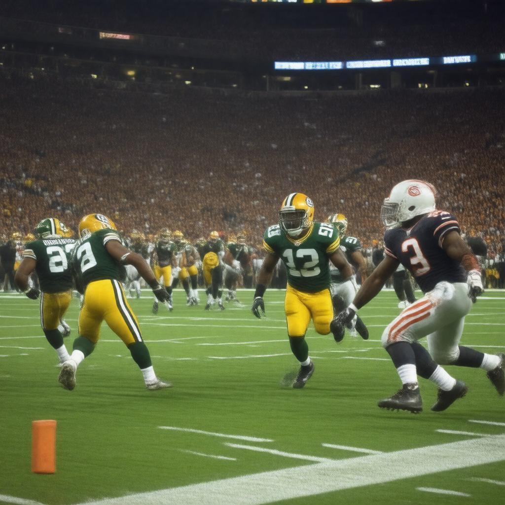AI-created image of Green Bay Packers vs. Chicago Bears