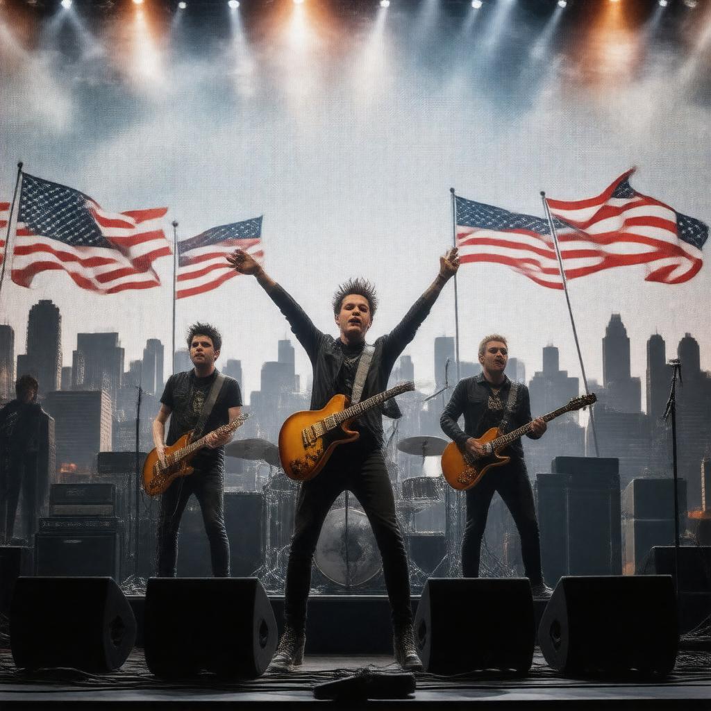 AI-created image of Green Day