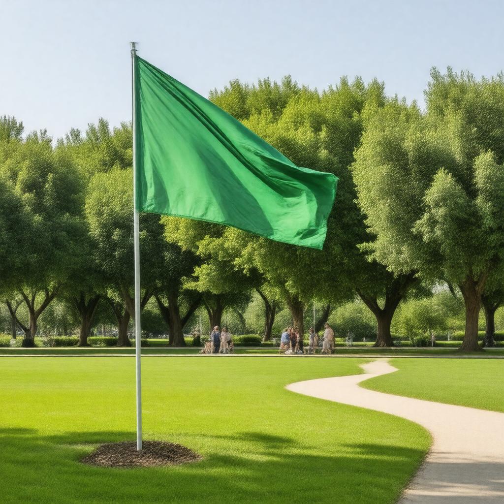 Click to view larger image AI-created image of Green Flag Award