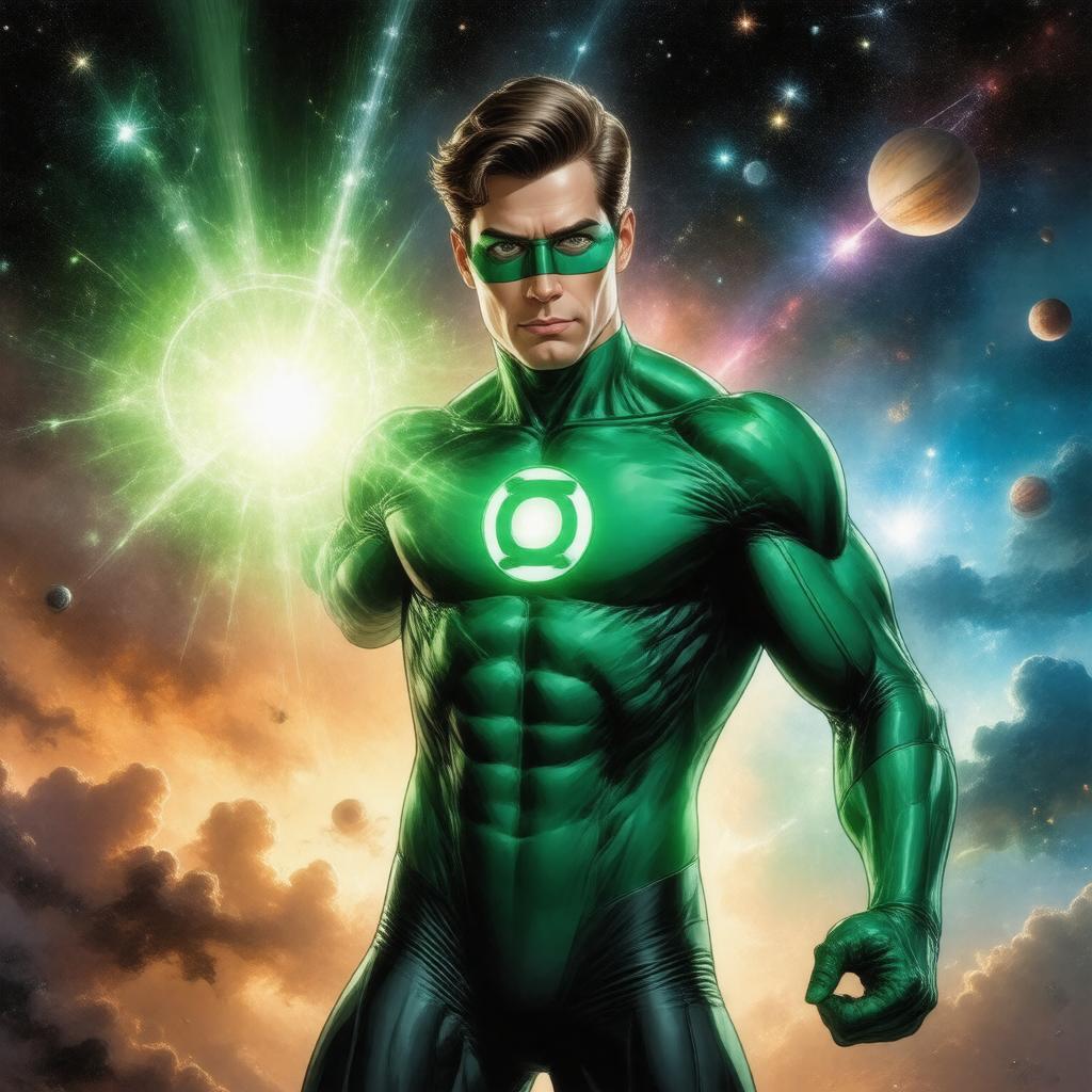 Click to view larger image AI-created image of Green Lantern