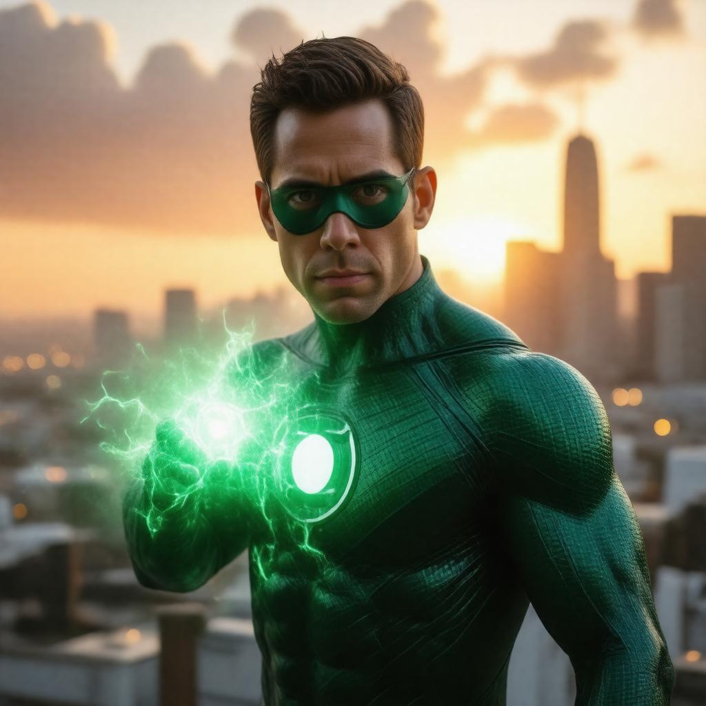 AI-created image of Green Lantern (2011 film)