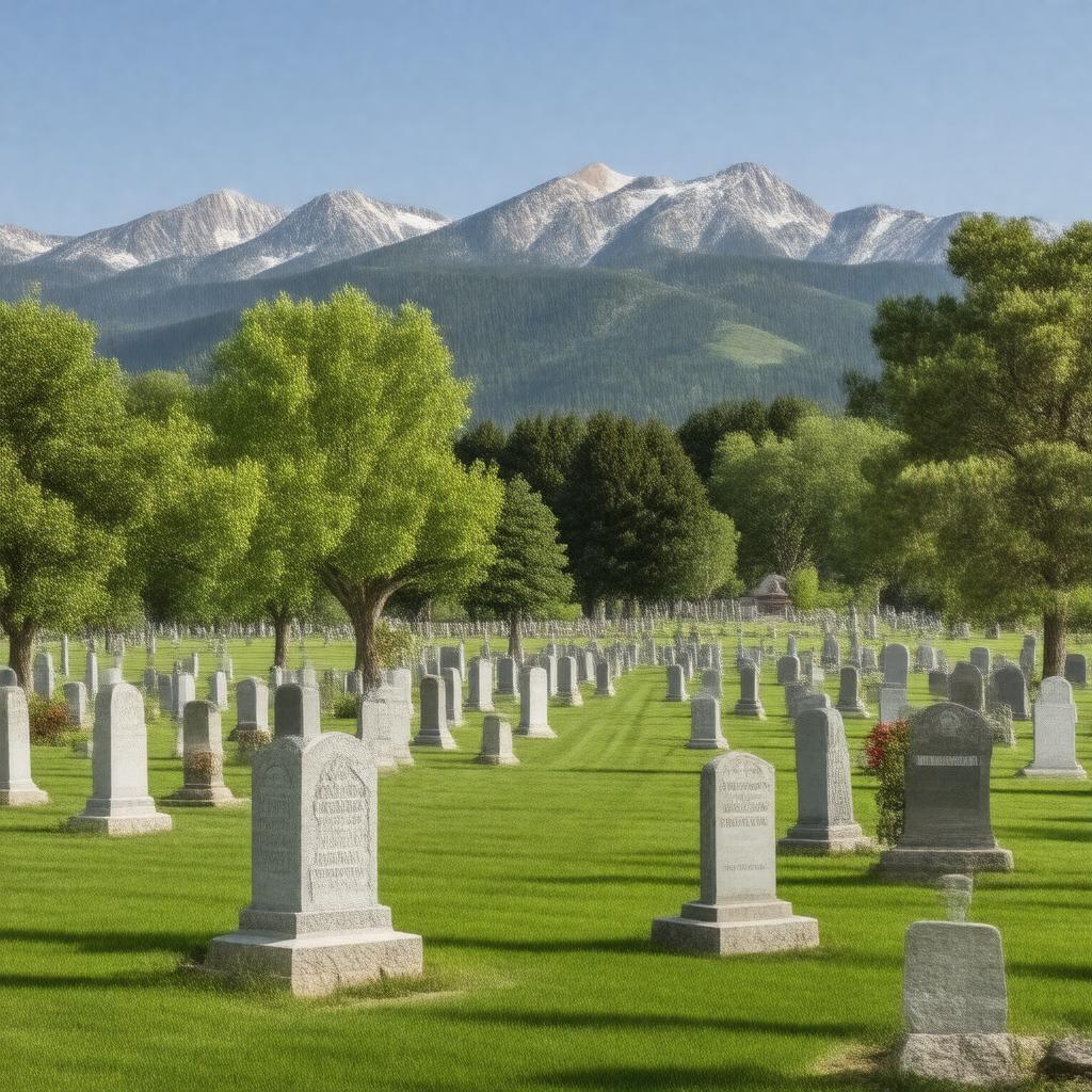 Click to view larger image AI-created image of Green Mountain Cemetery, Boulder, Colorado