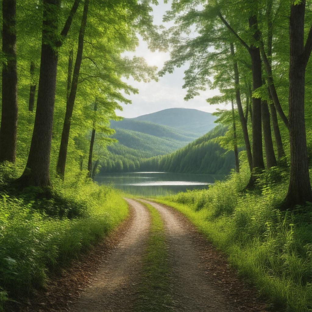 AI-created image of Green Mountain National Forest