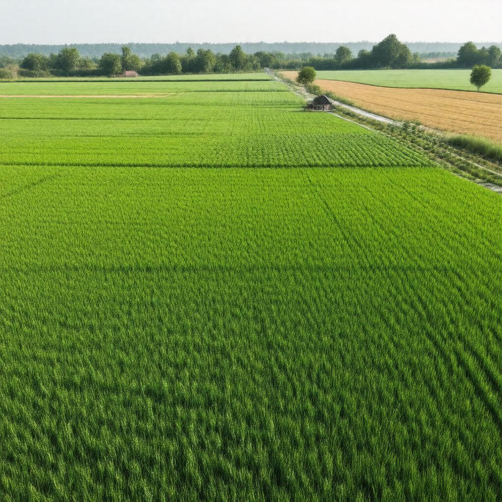 Click to view larger image AI-created image of Green Revolution in India