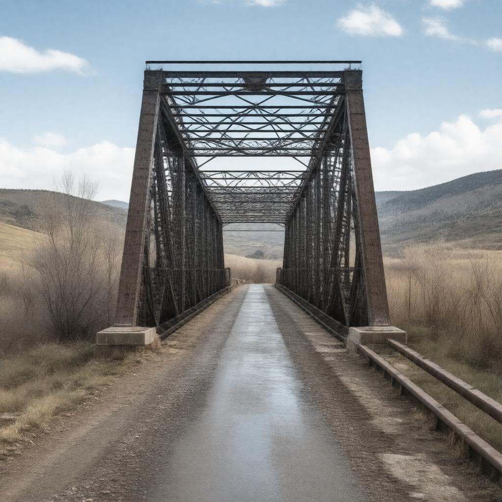 AI-created image of Green River Bridge (Wyoming)