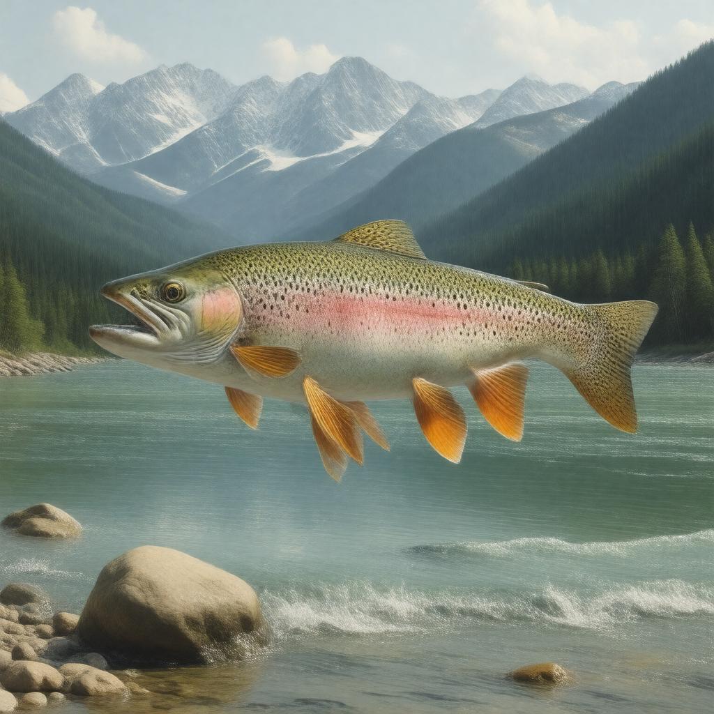 AI-created image of Greenback Cutthroat Trout