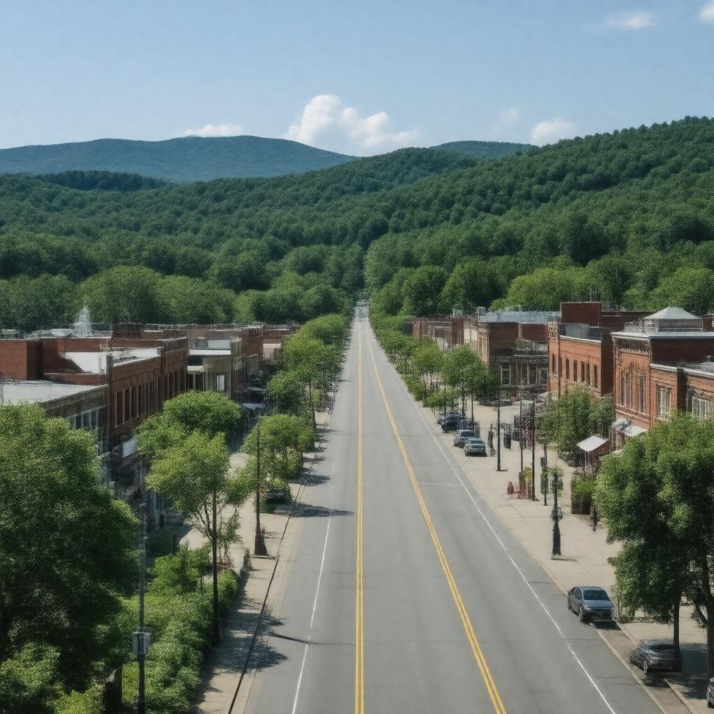 AI-created image of Greeneville, Tennessee