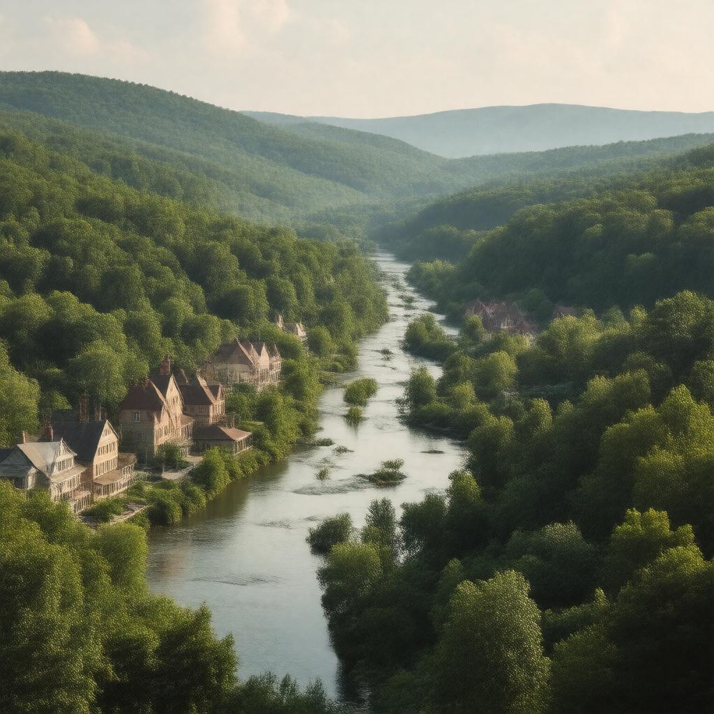 AI-created image of Greenfield, Massachusetts