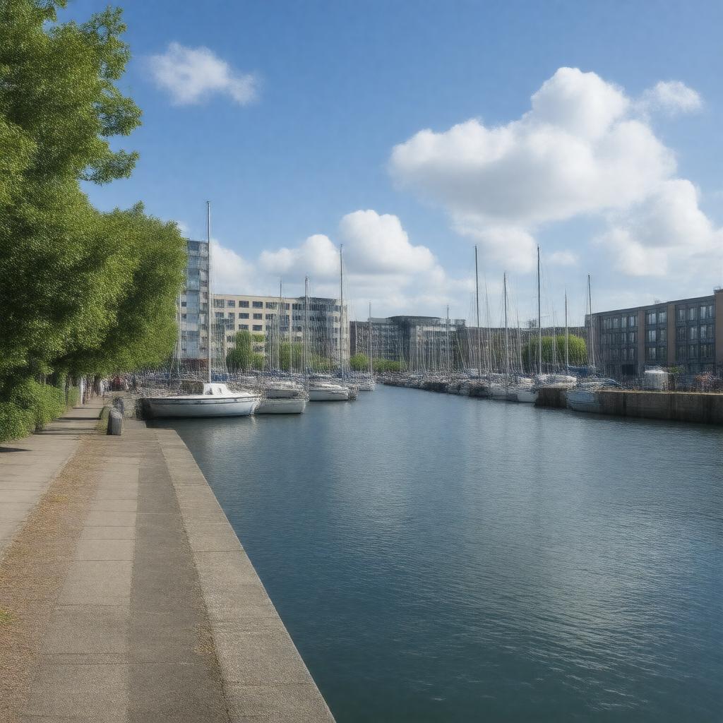 AI-created image of Greenland Dock