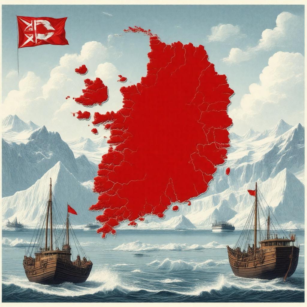 AI-created image of Greenlandic independence movement