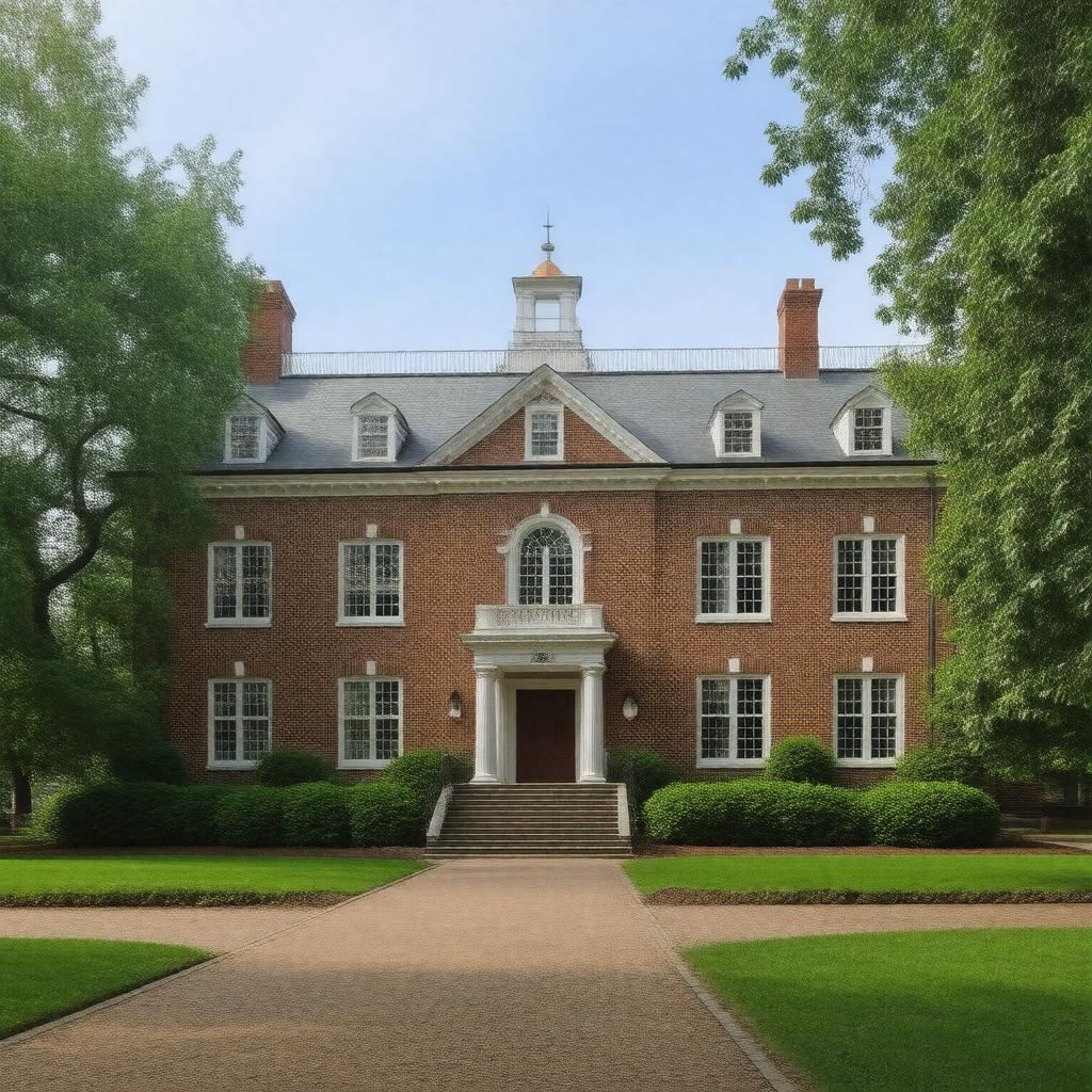 AI-created image of Greenough Hall