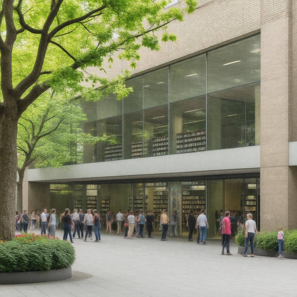 AI-created image of Greenwich Centre Library