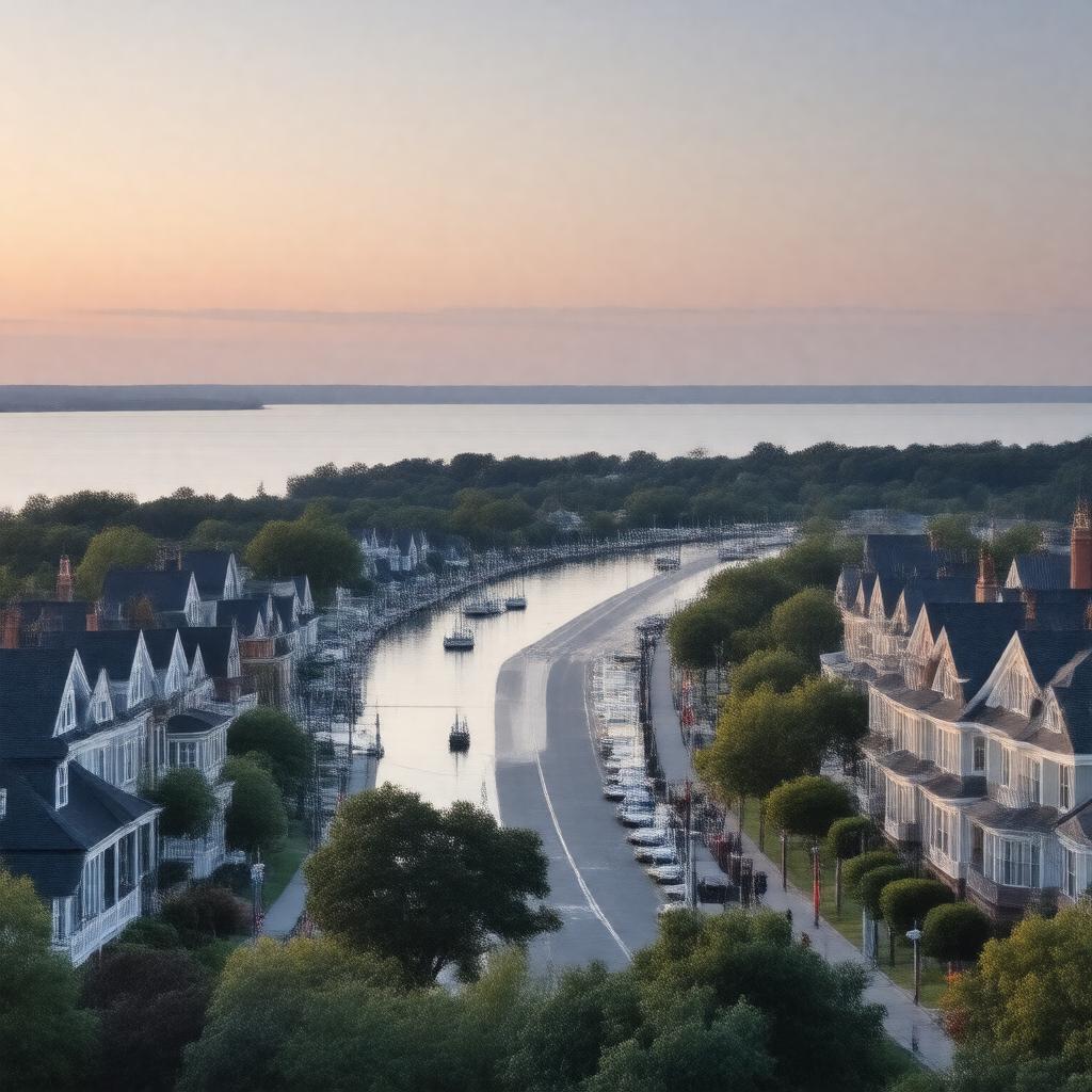 AI-created image of Greenwich, Connecticut