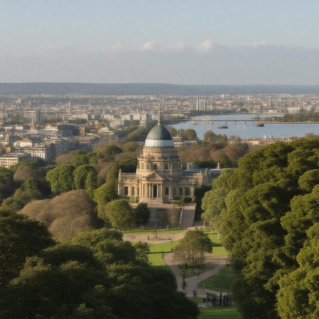 AI-created image of Greenwich, London, England