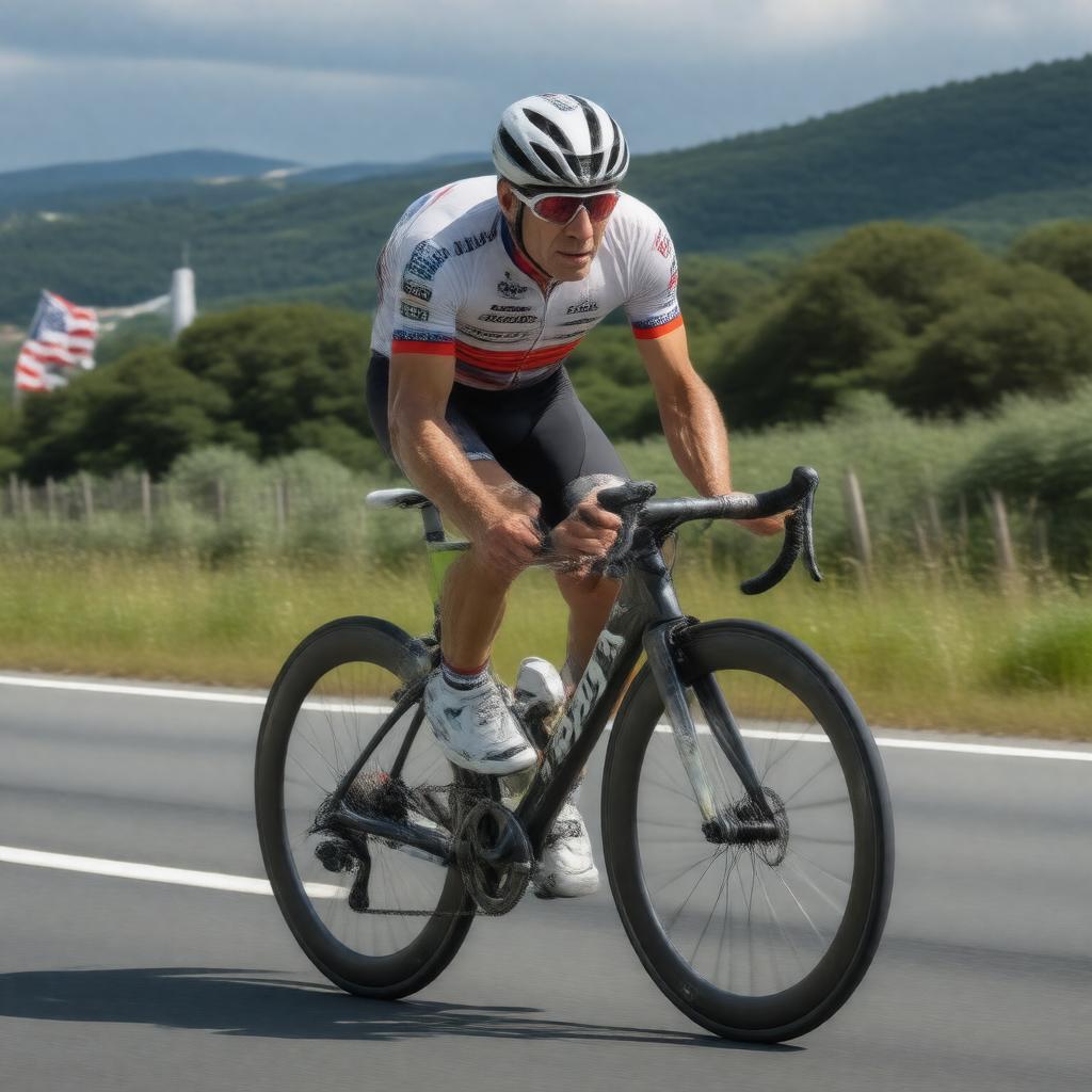 AI-created image of Greg LeMond