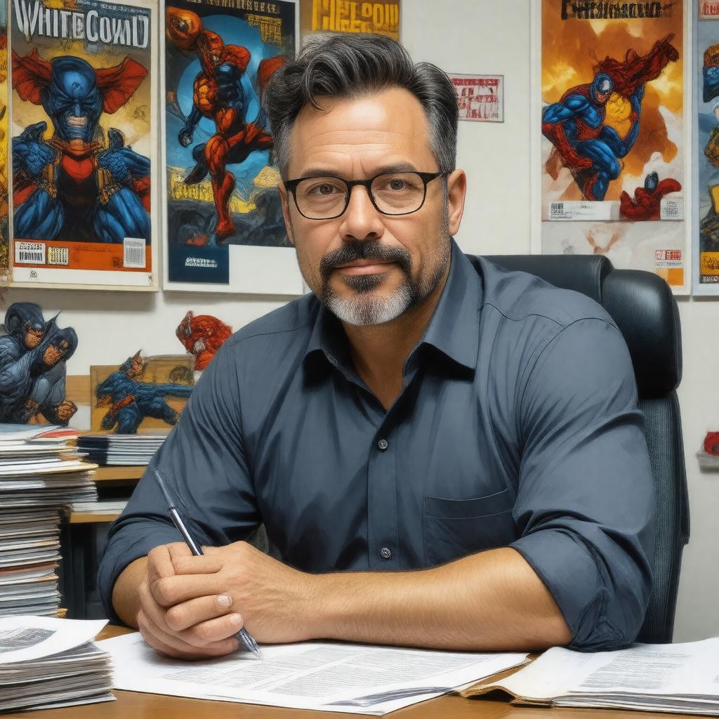 AI-created image of Greg Rucka