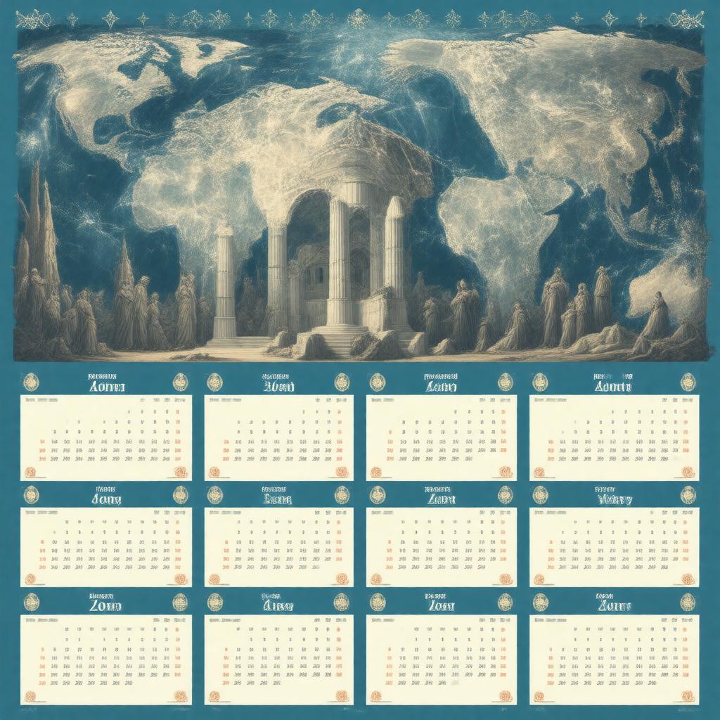 Click to view larger image AI-created image of Gregorian calendar (Western)