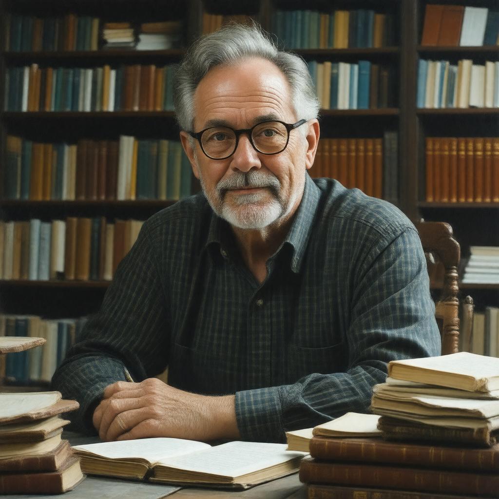 AI-created image of Gregory Maguire